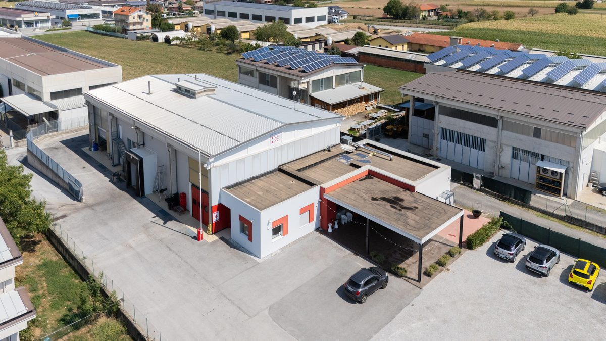 La sede Martini Carni a Boves vista dall'alto